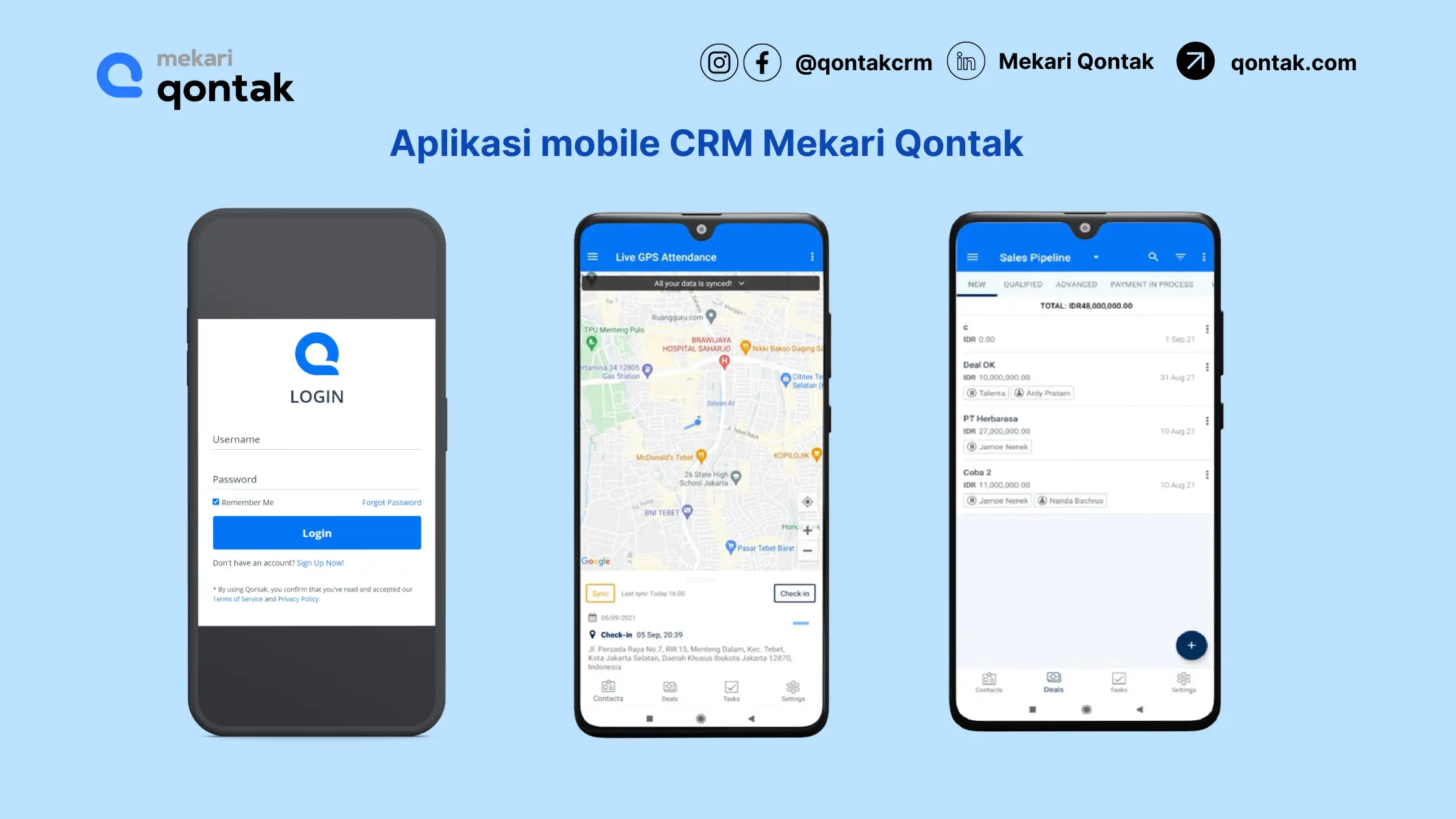 CRM mobile Mekari Qontak