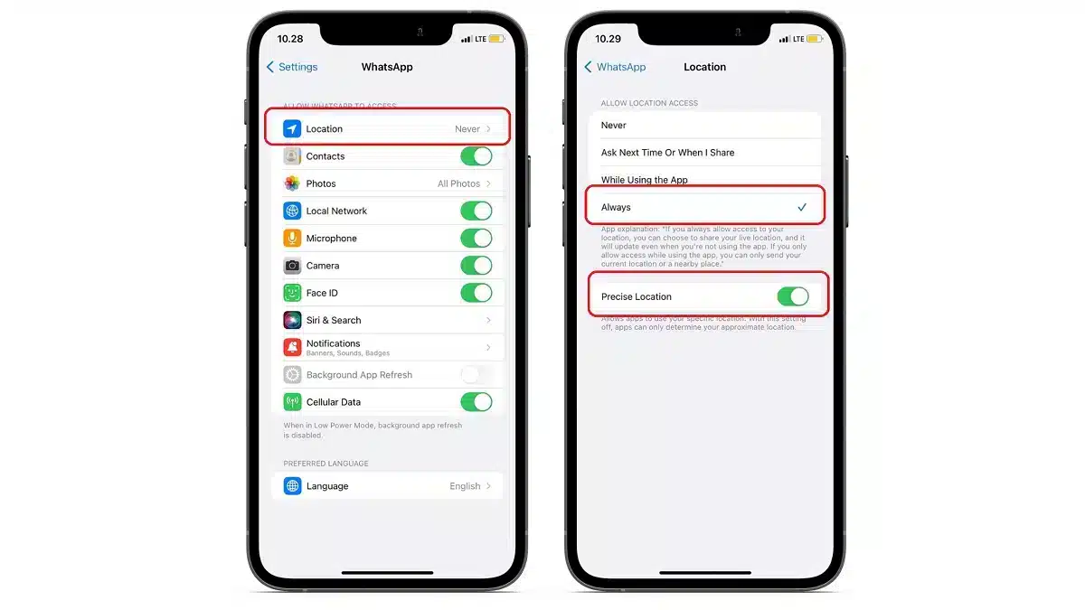 Cara Mengaktifkan Lokasi WhatsApp di Iphone Cara Mengaktifkan Lokasi WhatsApp di Iphone