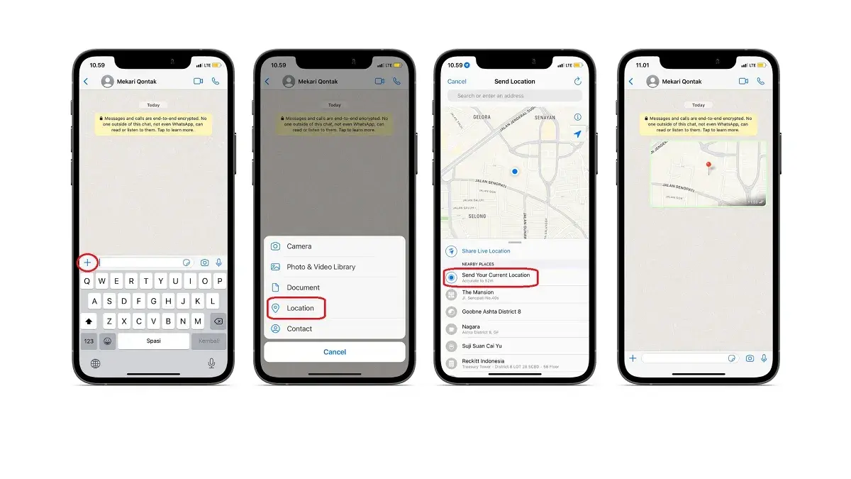 Cara Share Current Location WhatsApp Cara Share Current Location WhatsApp