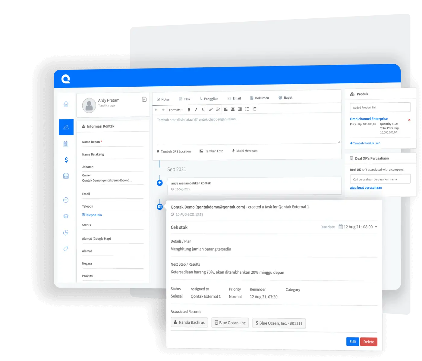 A well-recorded customer journey