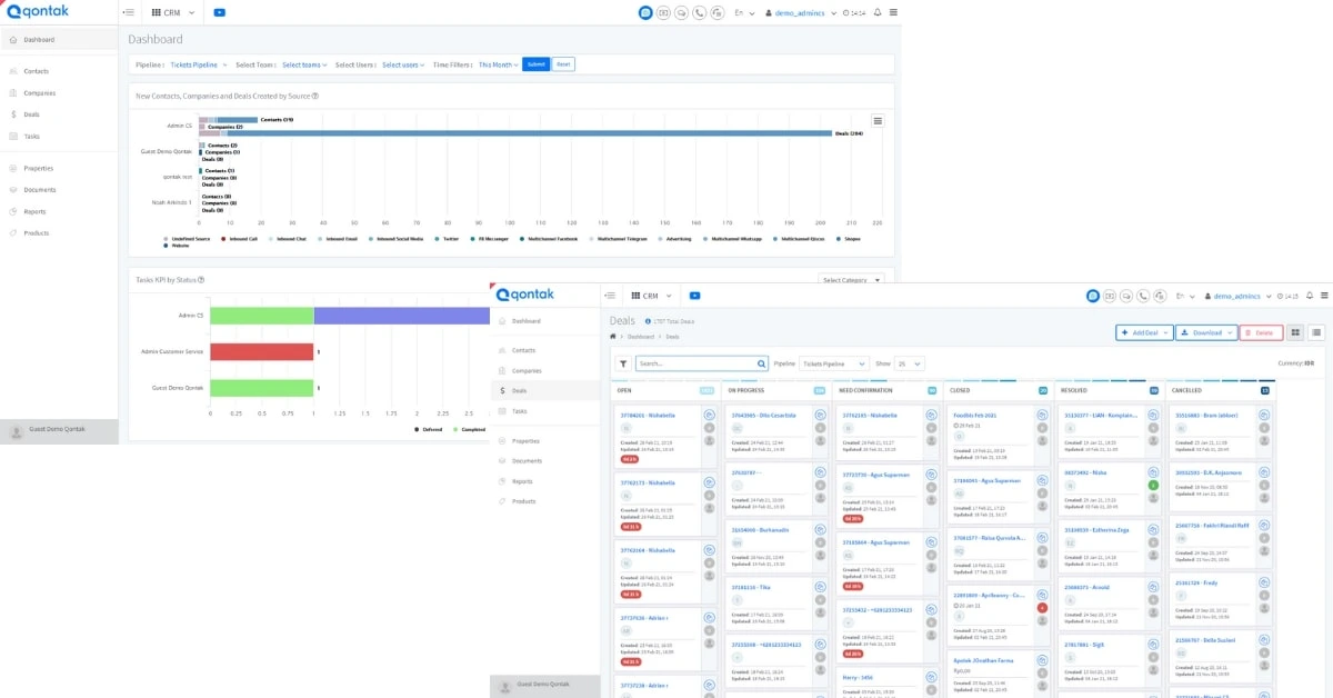 Fitur Ticketing Pipeline dalam Dashboard customer service
