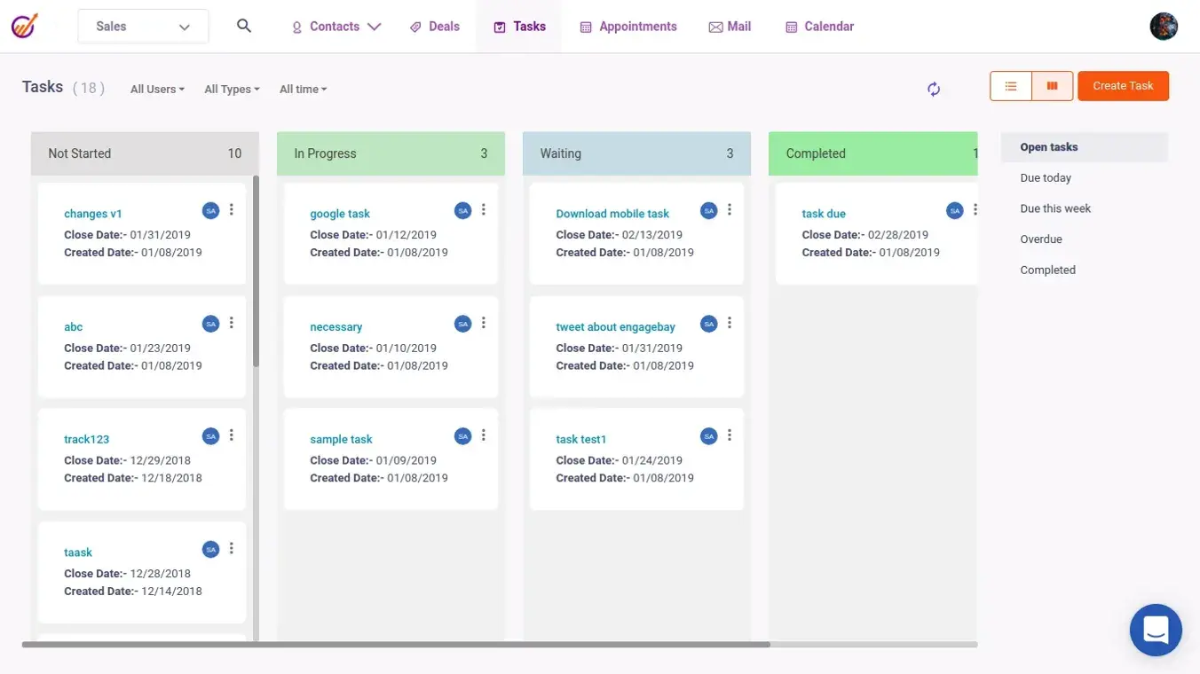 Engagebay CRM