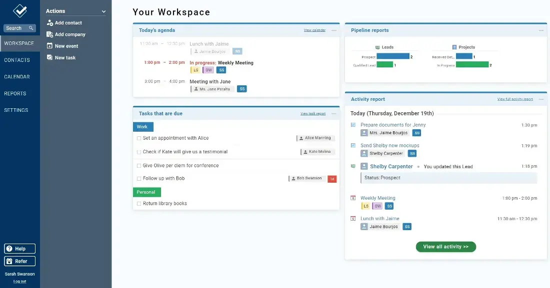 Less Annoying CRM