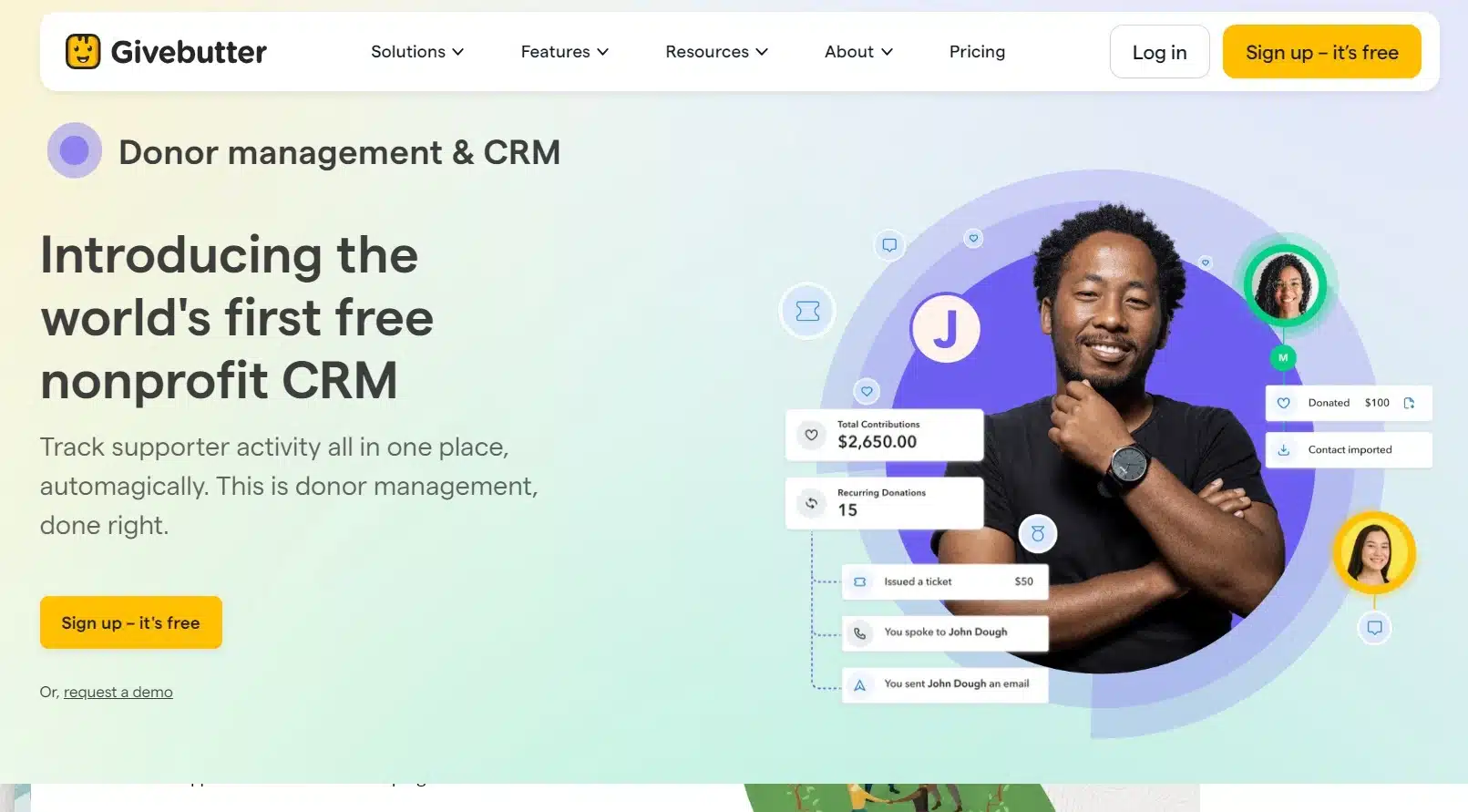 Givebutter Nonprofit CRM Software - Givebutter