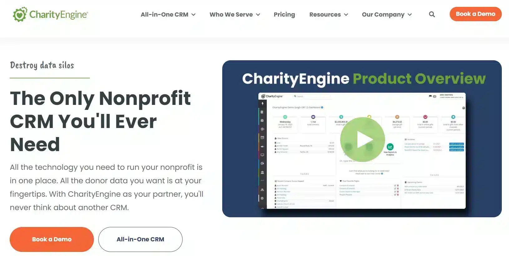 CharityEngine Nonprofit CRM Software - charityEngine