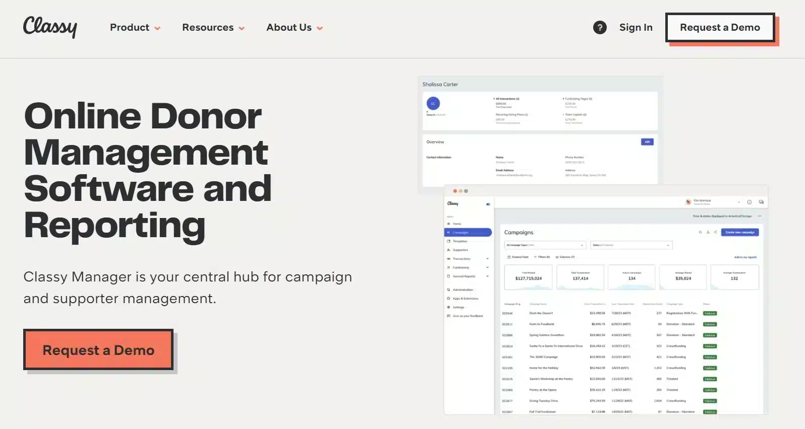 Classy Nonprofit CRM Software - classy