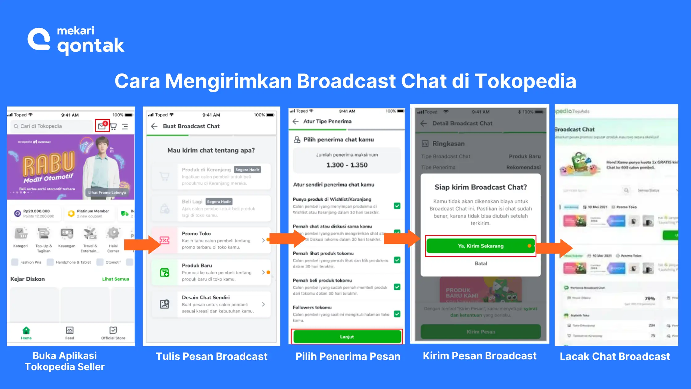 cara membuat broadcast chat di tokopedia cara membuat broadcast tokopedia chat