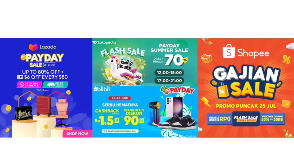 Promo Payday sale di Sejumlah Marketplace