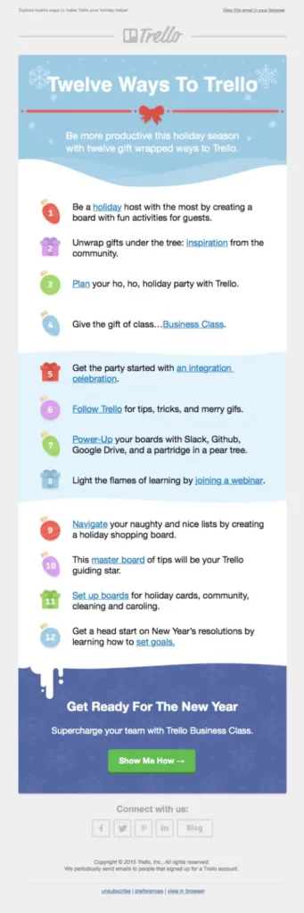 Contoh Drip Marketing - Trello 