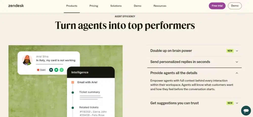 Chatbot service desk software_Zendesk