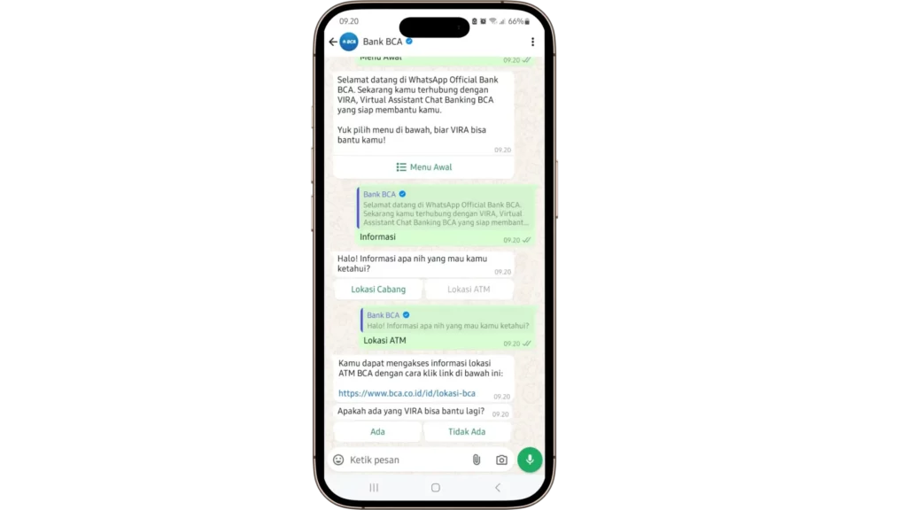 VIRA - Bank BCA Contoh Bank Indonesia yang Menggunakan Chatbot_ BCA