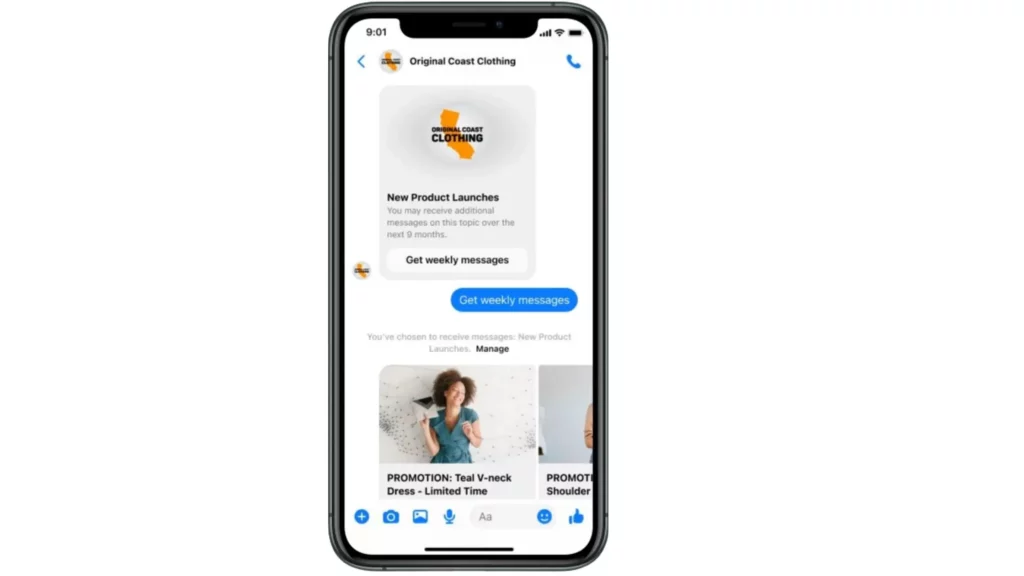 Facebook Messenger Contoh Broadcast message _ Facebook Messenger
